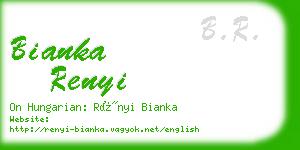 bianka renyi business card